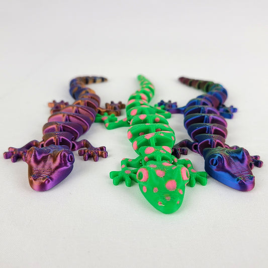 Charming Articulated Lizard - 3D Printed | Choose Your Color!