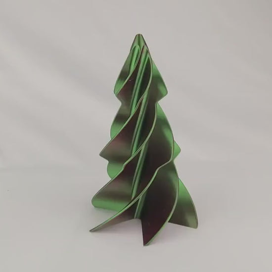 3D-Printed Christmas Tree Spiral Designs for Festive Decor