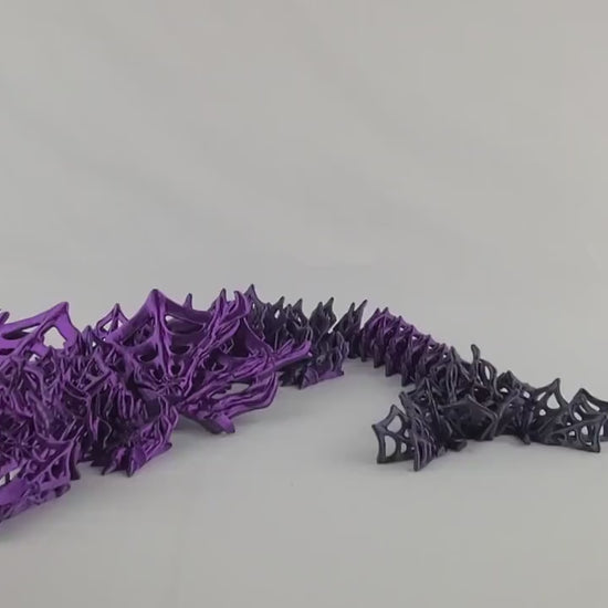 Wicked Dragon - Articulated and 3d printed - Spider / Halloween Edition - Multicolor and free US shipping!