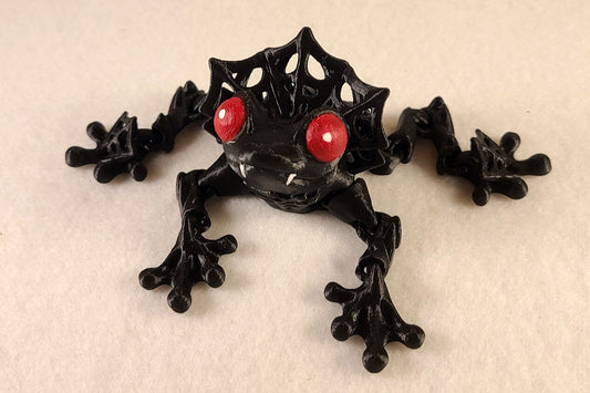 Count Frogula - 3D printed & Articulated Frog - Spider / Halloween Edition - Multicolor and free US shipping!
