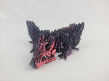 Articulating Winged Lunar Dragon - 3d printed - Multicolor and free US shipping!